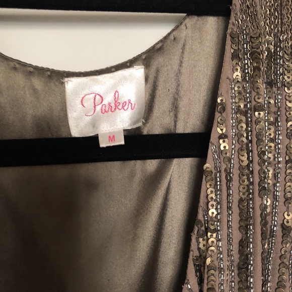 Beaded Parker Dress. Size M - Picture 3 of 9